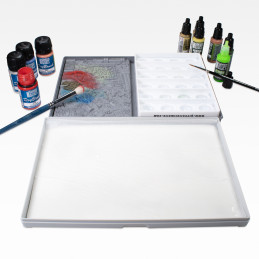 Ultimative Nasspalette XL von Green Stuff World + Texturpalette + Push-Pop Mischpalette
