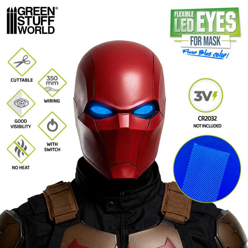 Cosplay Flexible LED-Augen für Masken – Blau Cosplay Flexible LED-Augen für Masken – Blau