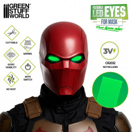 Ojos LED flexibles Cosplay - Verde