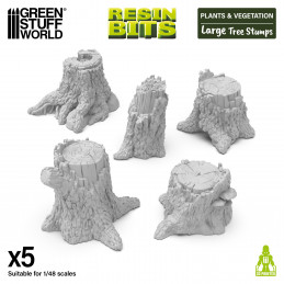 Large tree stumps for scale models and dioramas