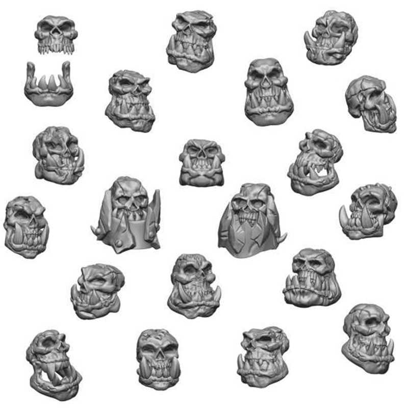 Ork Skulls | Resin Orc skulls Ork Skulls | Resin Orc skulls
