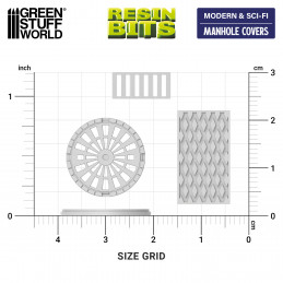 Manhole Covers for dioramas 1:48-1:35