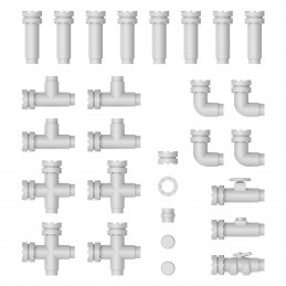 Modular pipes for dioramas 1:48-1:35