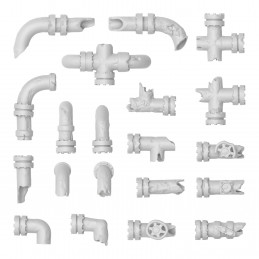 Damaged Pipes for dioramas 1:48-1:35
