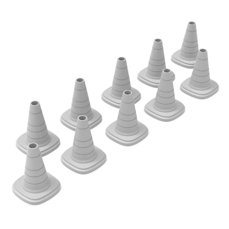 Traffic Cones 1:48 | Safety cones for Wargames