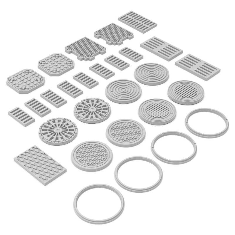 Kanaldeckel für Modellbau 1:48-1:35 Kanaldeckel für Modellbau 1:48-1:35