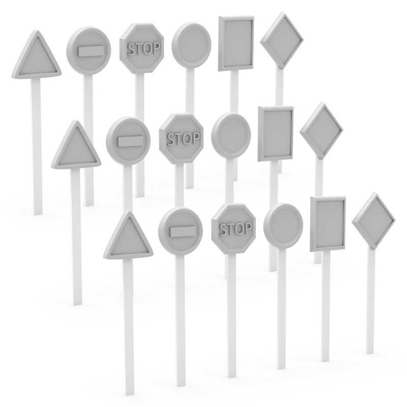 Traffic Signs 1:48 | Street signs Traffic Signs 1:48 | Street signs