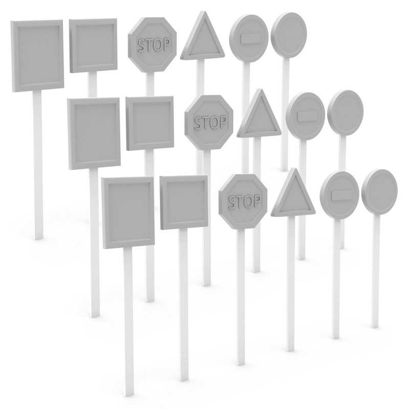 Traffic Signs 1:35 | Street signs for dioramas