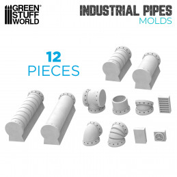 Moldes de Silicona Tuberías Industriales Moldes Escenografia