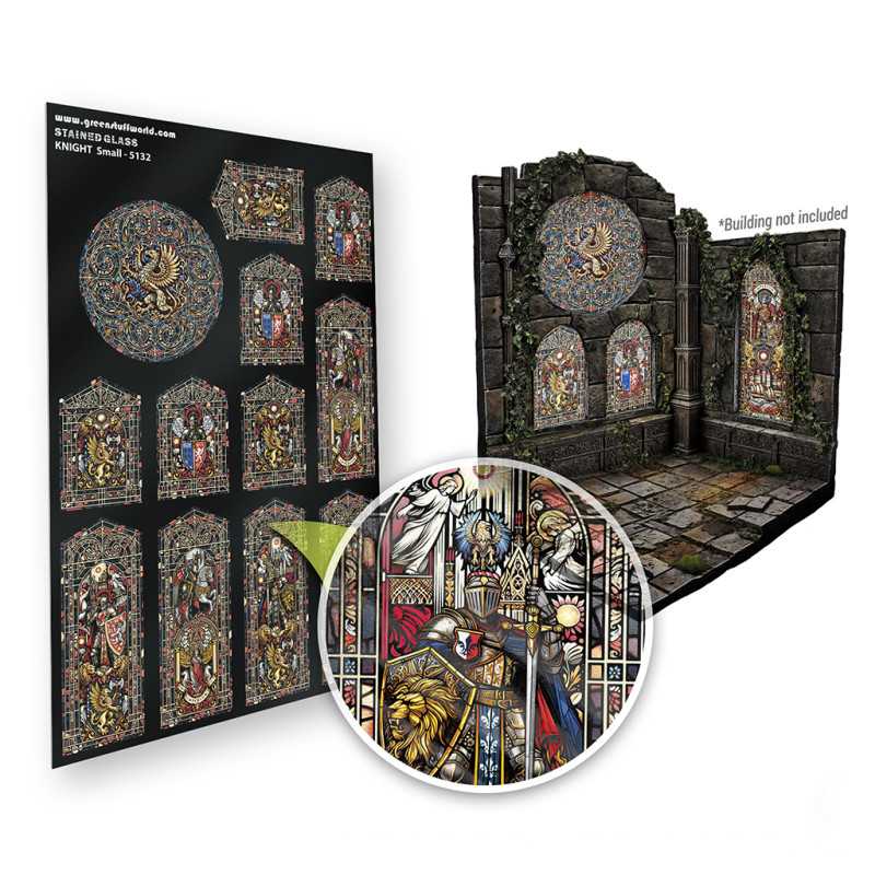 Vitraux Miniatures - Chevaliers - Petites Vitraux Miniatures - Chevaliers - Petites