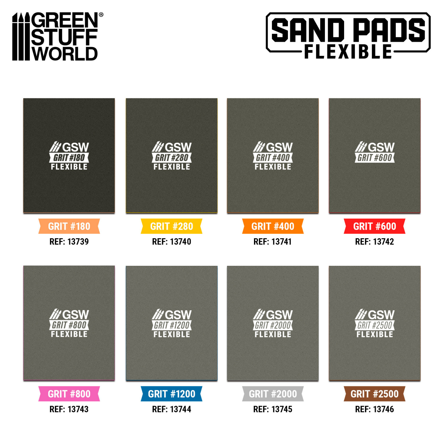 Flexible Sanding Pads 2500 grit | Flexible Sanding Blocks