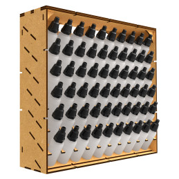 Modular Paint Rack - VERTICAL 17ml | MDF Wood Displays