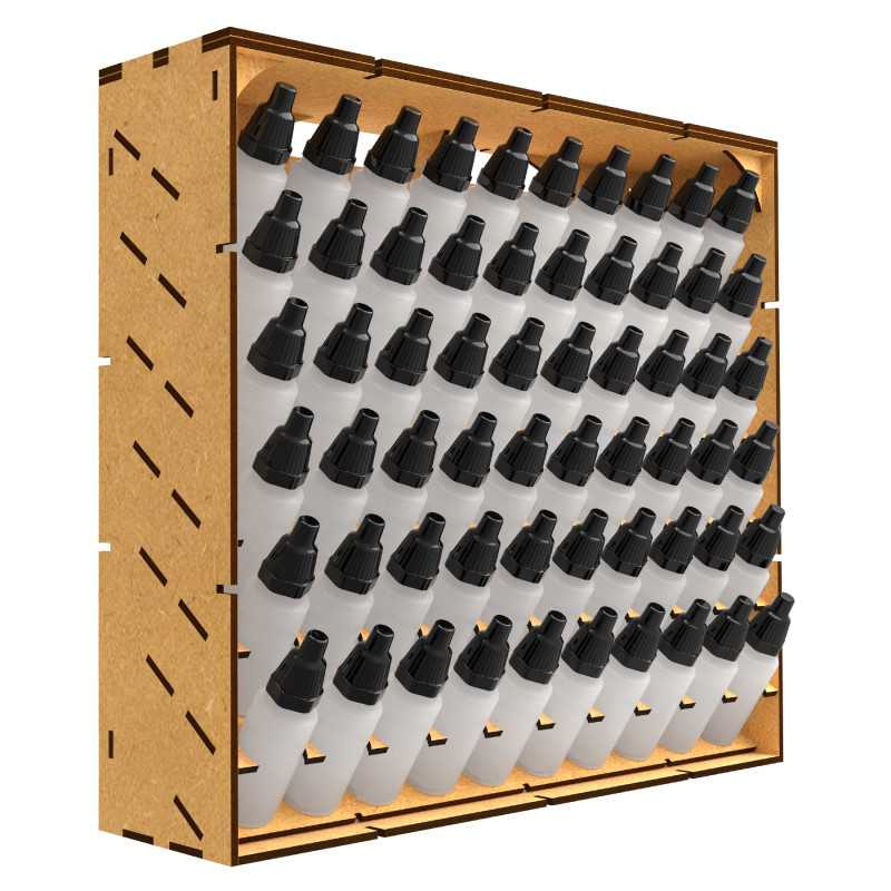 Présentoir Modulaire pour Peinture - VERTICAL 17ml | Bois MDF Présentoir Modulaire pour Peinture - VERTICAL 17ml | Bois MDF