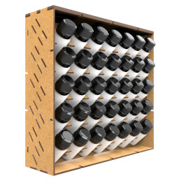 Modular Paint Rack - VERTICAL 30ml | MDF Wood Displays