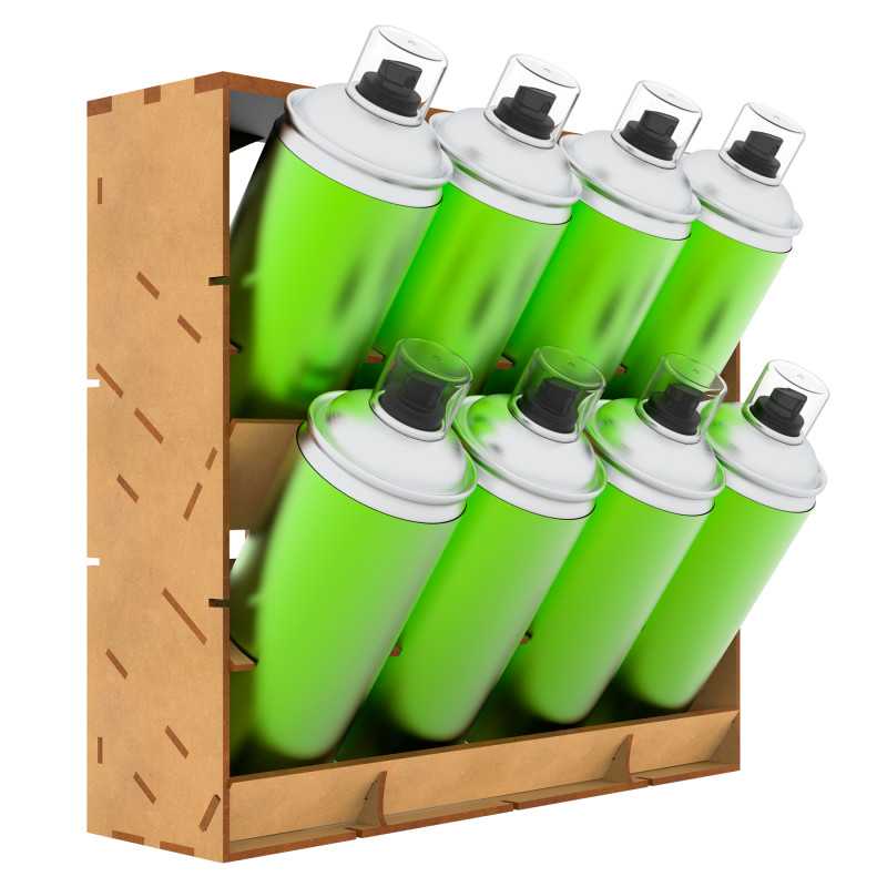 Estanteria para Sprays Organizadores de madera DM