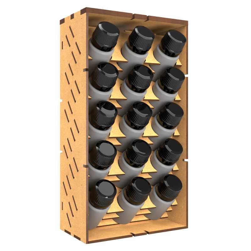 Présentoir de peinture vertical 30ml - LITE | Bois MDF Présentoir de peinture vertical 30ml - LITE | Bois MDF