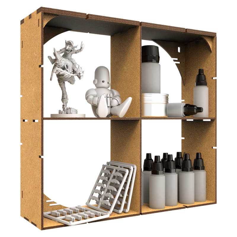 MDF-Mehrzweckregal x4 | MDF-Holz MDF-Mehrzweckregal x4 | MDF-Holz