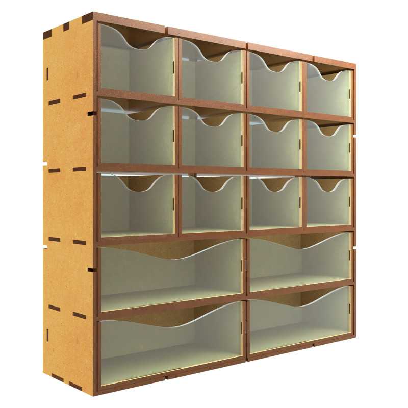 Cajonera vertical madera DM Organizadores de madera DM Cajonera vertical madera DM Organizadores de madera DM
