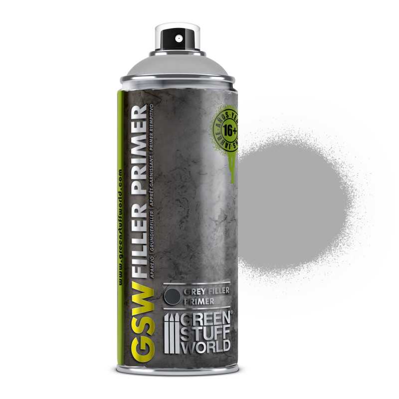 Bomboletta Spray - Primer riempitivo grigio 400ml | spray di preparazione | primer di preparazione | stucco riempitivo spray