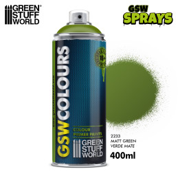SPRAY Couleurs Vert mat 400ml | Spray Appret de couleurs