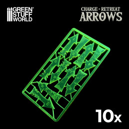 Charge and Retreat Arrows - Fluor Yellow-green