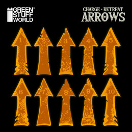 Charge and Retreat Arrows - Fluor Orange