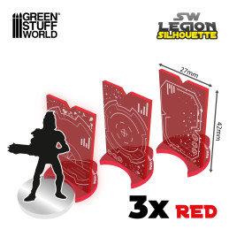 Sagome Silhouette Star Wars Legion - Rosso