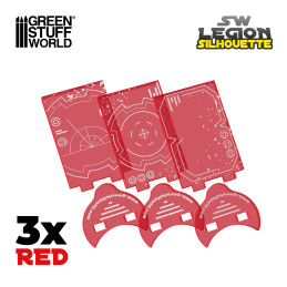 Sagome Silhouette Star Wars Legion - Rosso