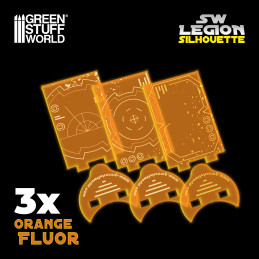 Sagome Silhouette Star Wars Legion - Arancione Fluor