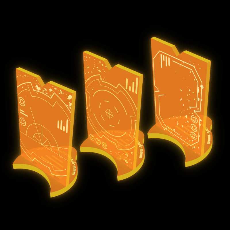 Sagome Silhouette Star Wars Legion - Arancione Fluor Sagome Silhouette Star Wars Legion - Arancione Fluor