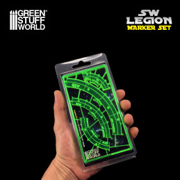 Marqueurs de ligne de tir (Legion) LIME FLUOR | Marqueurs et règles du jeu
