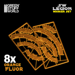 Marcadores de linea de disparo (Legion) FLUOR NARANJA