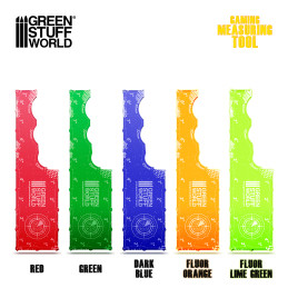 Gaming Measuring Tool - Fluor Lime Green 8 inches