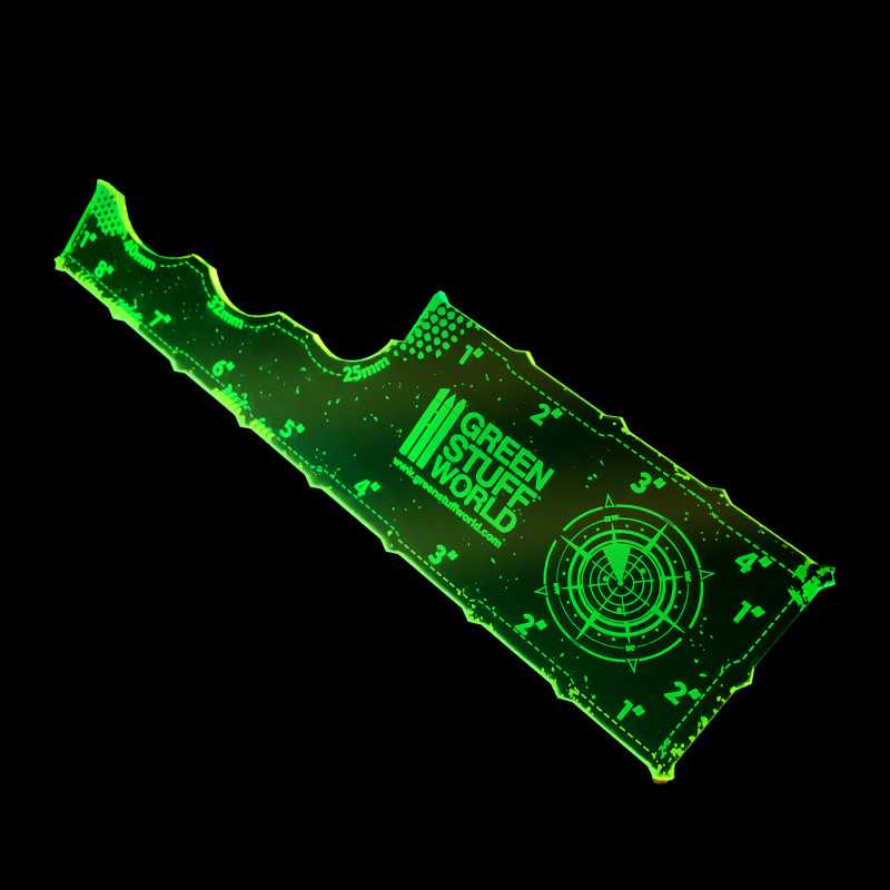Gaming Measuring Tool - Fluor Lime Green 8 inches Gaming Measuring Tool - Fluor Lime Green 8 inches