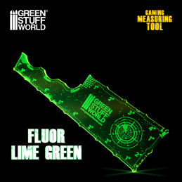 Gaming Measuring Tool - Fluor Lime Green 8 inches