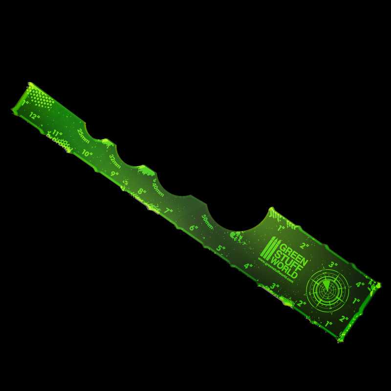 Gaming-Messschablone - Fluor Grün 12 Zoll Gaming-Messschablone - Fluor Grün 12 Zoll