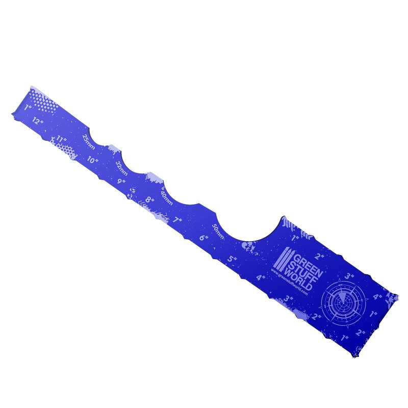 Gaming-Messschablone - Blau 12 Zoll Gaming-Messschablone - Blau 12 Zoll