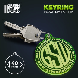 Round GSW logo Keyring - Green