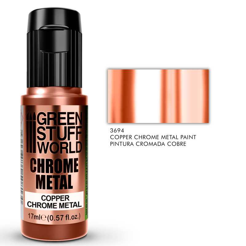 Pintura Cromada - COBRE 17ml Pinturas Cromadas