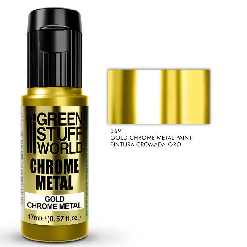 Pintura Cromada - ORO 17ml Pinturas Cromadas Pintura Cromada - ORO 17ml Pinturas Cromadas