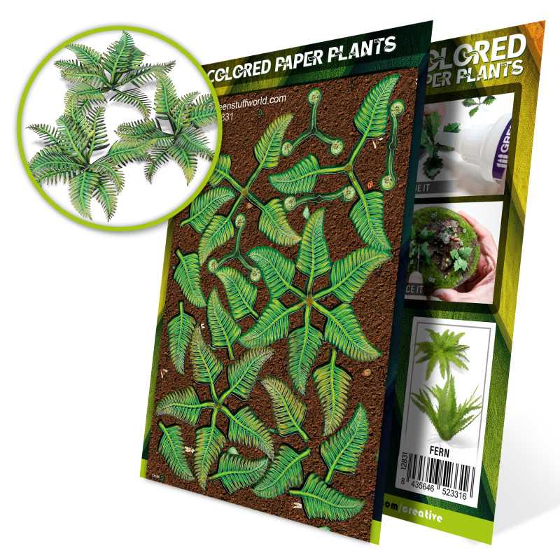 Colored Paper Plants - Fern Colored Paper Plants - Fern