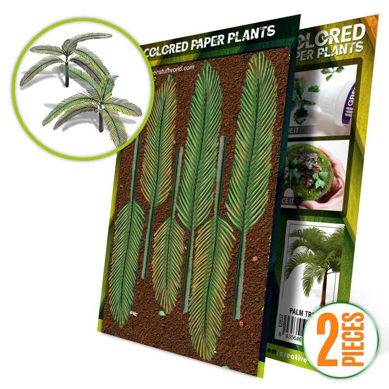 Colored Paper Plants - Palm