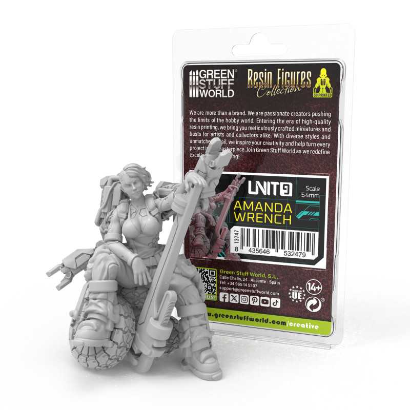 Figuras Ciberpunk Unit 9 - Amanda Wrench 54mm Figuras Ciberpunk Unit 9 - Amanda Wrench 54mm