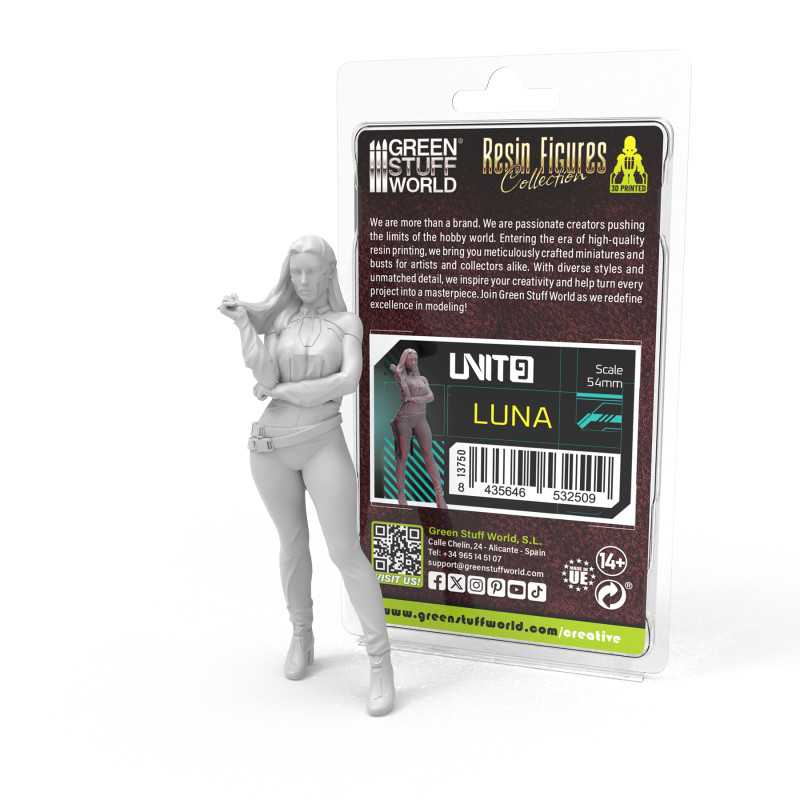 Figuras Ciberpunk Unit 9 - Luna 54mm Figuras Ciberpunk Unit 9 - Luna 54mm