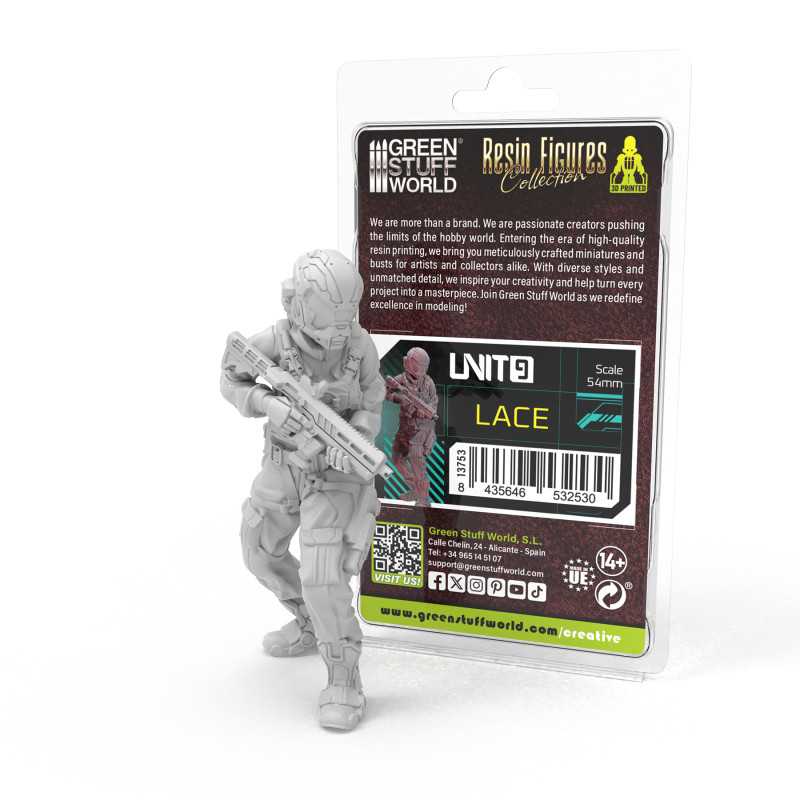 Figuras Ciberpunk Unit 9 - Lace 54mm Figuras Ciberpunk Unit 9 - Lace 54mm