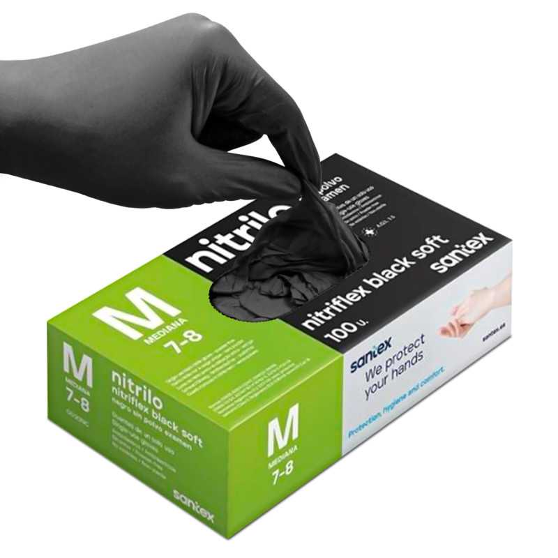 Black Nitrile Gloves - Medium | Nitrile Gloves Black Nitrile Gloves - Medium | Nitrile Gloves
