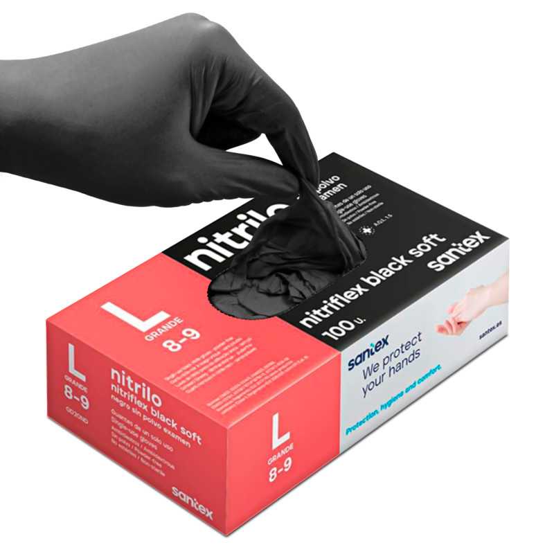 Black Nitrile Gloves - Large | Nitrile Gloves Black Nitrile Gloves - Large | Nitrile Gloves