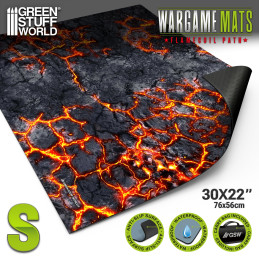 Tapis néoprène 22x32" Flamecoil Path compatible avec Kill Team et Warcry