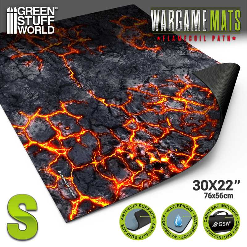 Neoprenmatte 22x32" Flamecoil Path kompatibel mit Kill Team und Warcry Neoprenmatte 22x32" Flamecoil Path kompatibel mit Kill Team und Warcry