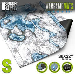 Neoprene Mat 22x32" Blizzard Hollows compatible with Kill Team and Warcry